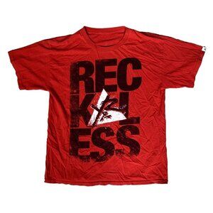 Young & Reckless Red Reckless T-Shirt Size Large
